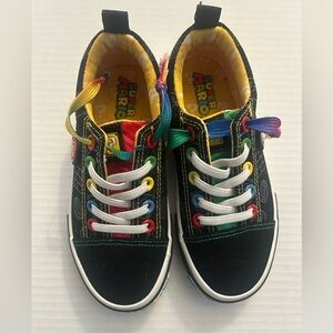 Nintendo Mario Brothers size 12 Black Kids Slip in Sneakers